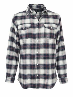 Burnside Long-sleeve Plaid Flannel Shirt